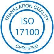 ISO 17100 certification mark